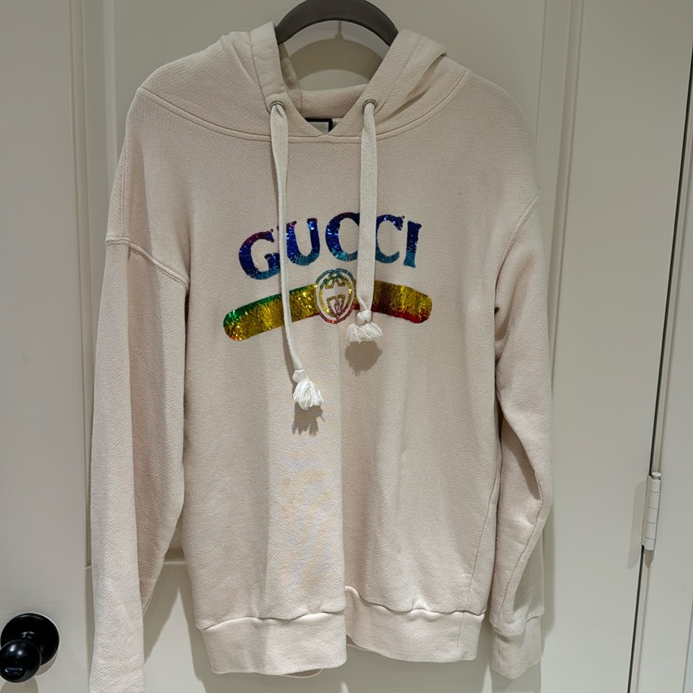 Cotton hooded ‘Gucci like’ sweatshirt